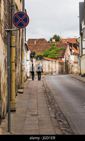 Eine der Straßen der Altstadt. Vilnius. Litauen Stockfoto