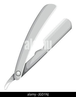 Rasiermesser Vektor isoliert auf einem weißen Hintergrund Vektor Illustration Barber Razor Website Shopseite und mobile app-Design-Vektor-Element. Stock Vektor