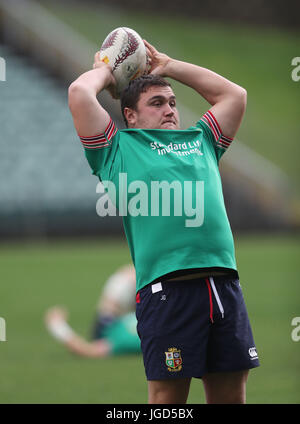 Britische und irische Löwen Jamie George während der Trainingseinheit im QBE-Stadion, Auckland. Stockfoto