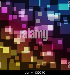 Quadrate Bokeh mit farbenfrohen abstrakten Hintergrund, Lager Vektor Stock Vektor