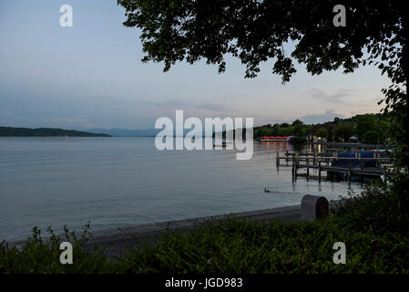 Starnberger See, Starnberg, Bayern, Deutschland Stockfoto