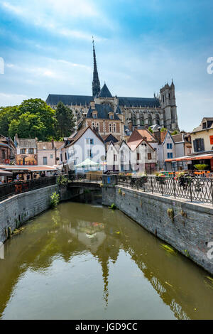 Kathedrale von Amiens, Amiens Stockfoto