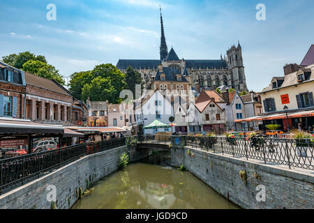 Kathedrale von Amiens, Amiens Stockfoto