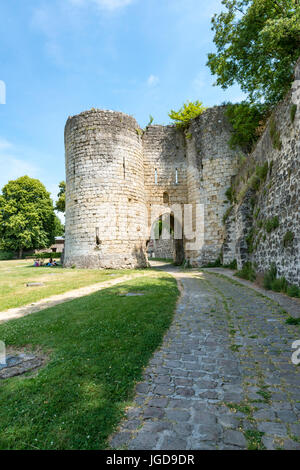 Laon, Soissons Tür Stockfoto