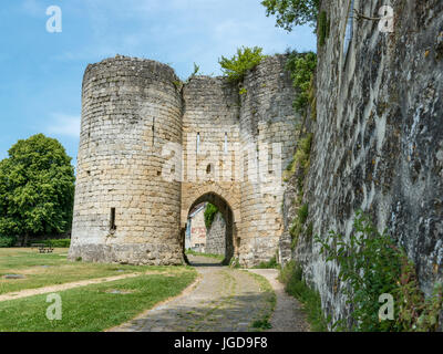 Laon, Soissons Tür Stockfoto