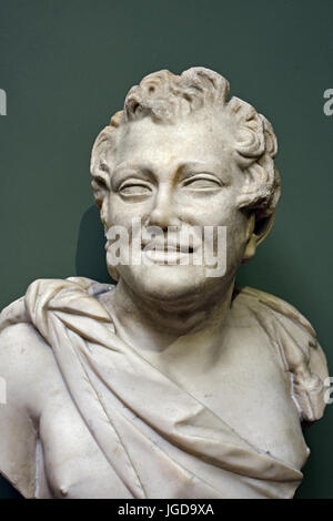 Kopf von einem Satyr 2. Jh. Museum der Uffizien Marmor Italien Italienisch Stockfoto