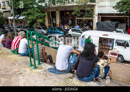 Bewegung, Roosevelt-Platz, Satyrianas Festival 2015, 20/11, Hauptstadt, Center, São Paulo, Brasilien. Stockfoto