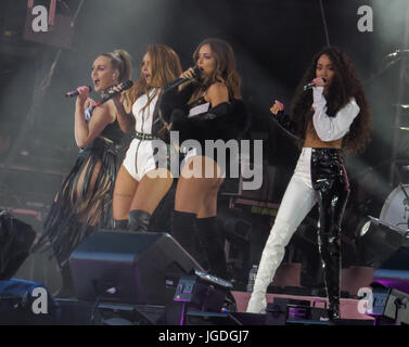 Eine Liebe Manchester Konzert - Darsteller Ariana Grande im Old Trafford Cricket Ground Mitmachen ein Konzert zugunsten der Opfer von Terror-Anschlag nach ihrem Manchester letzten Monat anzeigen.  Mitwirkende: Kleine Mix, Perrie Edwards, Jesy Nelson, Leigh Ann Pinnock, Jade Thirlwall wo: Manchester, Vereinigtes Königreich bei: 4. Juni 2017 Credit: WENN.com Stockfoto