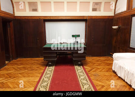 Samara, Russland — 25. Juni 2016, Zimmer in Stalins Bunker in Samara, Russland Stockfoto