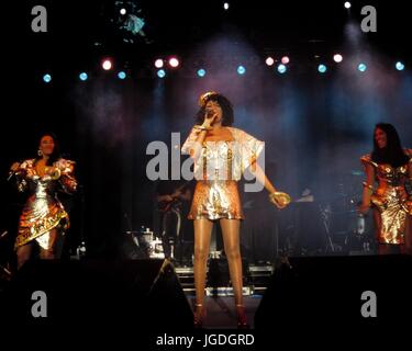 RTWM / MediaPunch den POINTER SISTERS, ANITA, Juni und BONNIE (Mitte der 1990er Jahre) ERKLINGT in der SUPERDOME, NEW ORLEANS, LOUISANNA Stockfoto