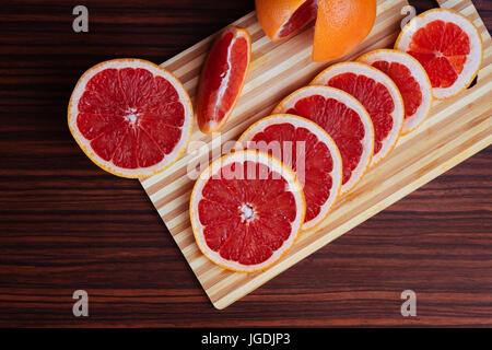 Frisch geschnittene grapefruit Stockfoto