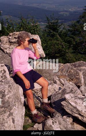 Südlichen Lookout, Hawk Mountain Sanctuary, Pennsylvania Stockfoto