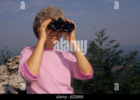 Ansicht, Hawk Mountain Sanctuary, Pennsylvania Stockfoto