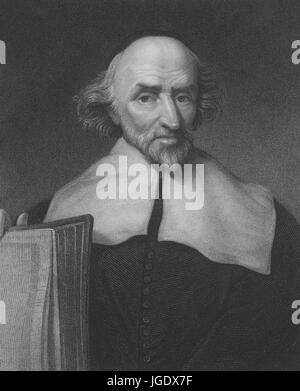 Gravierte Portrait von John Knox, Minister und Theologe, war ein Führer der schottischen Reformation und als der Gründer der Presbyterian Church of Scotland, 3367 gutgeschrieben. Von der New York Public Library. Stockfoto