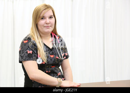 Weiblich-Krankenschwester Stockfoto