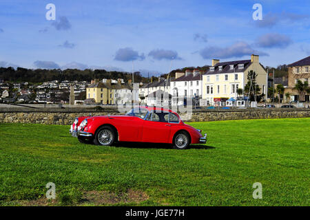 Jaguar XK 150 rot Stockfoto