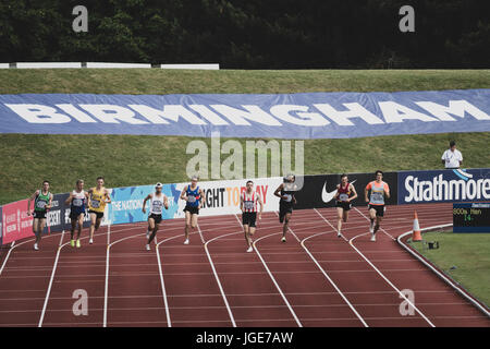 Die britischen Leichtathletik-Weltmeisterschaften und World Trials im Alexander-Stadion, Birmingham, Vereinigtes Königreich auf 1-2 Juli 2017 Stockfoto
