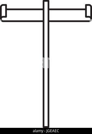 monochrome Silhouette Bar mit zwei Banner Stock Vektor