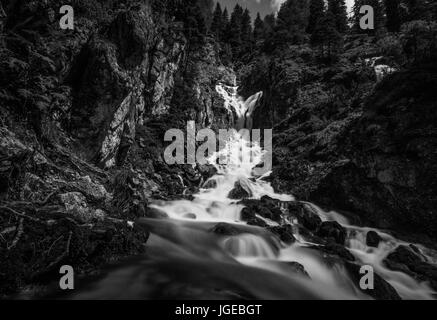 Wasserfälle im Trentino, Italien Stockfoto