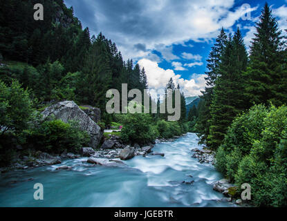 Wasserfälle im Trentino, Italien Stockfoto