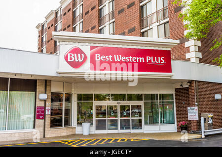 Wilkes-Barre, USA-24. Mai 2017: Best Western Hotel Außenaufnahme von Zeichen in Pennsylvania Stockfoto