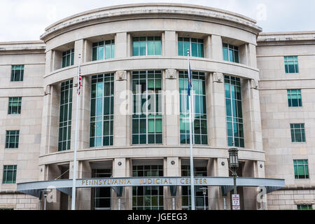 Harrisburg, USA - 24. Mai 2017: Pennsylvania gerichtlichen Center Gebäude in der Hauptstadt außen Stockfoto