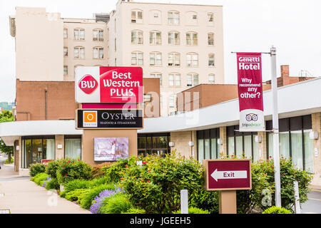 Wilkes-Barre, USA-24. Mai 2017: Best Western Hotel Außenaufnahme von Zeichen in Pennsylvania Stockfoto