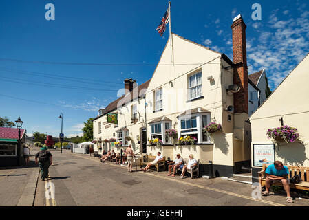 Die krummen Billet Pub Leigh am Meer. Stockfoto