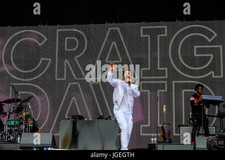 Craig David beim Glastonbury Festival 2017 - Samstag, 24. Juni 2017. Glastonbury Festival ist das größte Greenfield-Musik und darstellende Kunst-Festival der Welt. Bild - Craig Ashley David, Craig David. Stockfoto