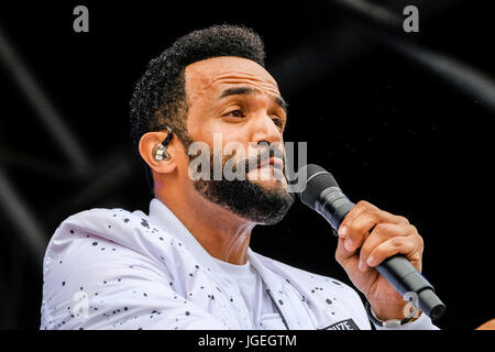 Craig David beim Glastonbury Festival 2017 - Samstag, 24. Juni 2017. Glastonbury Festival ist das größte Greenfield-Musik und darstellende Kunst-Festival der Welt. Bild - Craig Ashley David, Craig David. Stockfoto