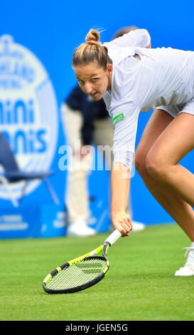 Kristyna Pliskova (Tschechisch) spielen bei den Aegon International 2017, Eastbourne Stockfoto