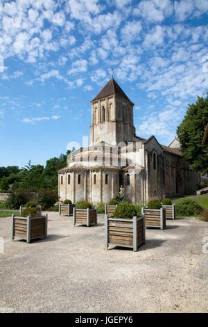 Melle Kirche Frankreich Stockfoto