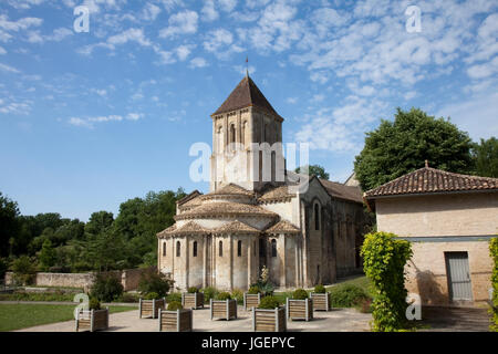Melle Kirche Frankreich Stockfoto