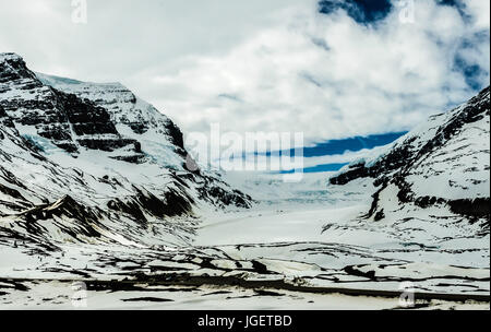 Erstaunlich große Winkel Bild der Jasper Eisfelder in den kanadischen Rockies Stockfoto