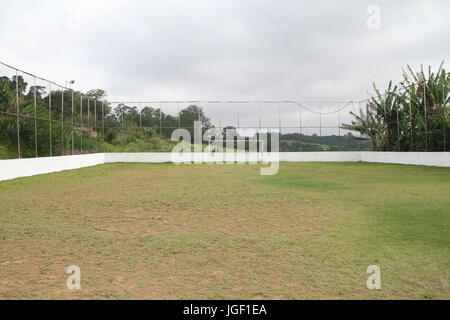 Fußballplatz, Vororten, 2014, Hauptstadt, São Paulo, Brasilien. Stockfoto