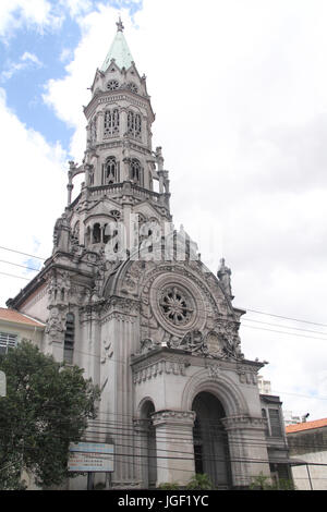 Kirche, Morais Domingos Straße, 2012, Hauptstadt, Vila Mariana, São Paulo, Brasilien. Stockfoto