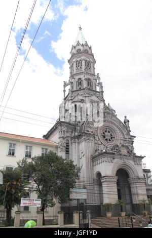 Kirche, Morais Domingos Straße, 2012, Hauptstadt, Vila Mariana, São Paulo, Brasilien. Stockfoto