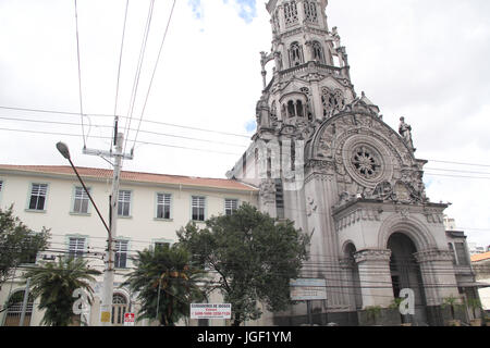 Kirche, Morais Domingos Straße, 2012, Hauptstadt, Vila Mariana, São Paulo, Brasilien. Stockfoto