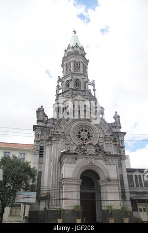 Kirche, Morais Domingos Straße, 2012, Hauptstadt, Vila Mariana, São Paulo, Brasilien. Stockfoto