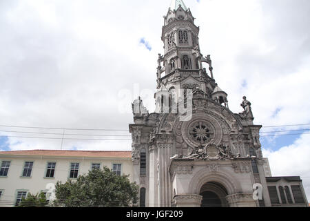 Kirche, Morais Domingos Straße, 2012, Hauptstadt, Vila Mariana, São Paulo, Brasilien. Stockfoto