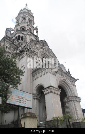 Kirche, Morais Domingos Straße, 2012, Hauptstadt, Vila Mariana, São Paulo, Brasilien. Stockfoto