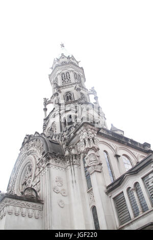 Kirche, Morais Domingos Straße, 2012, Hauptstadt, Vila Mariana, São Paulo, Brasilien. Stockfoto