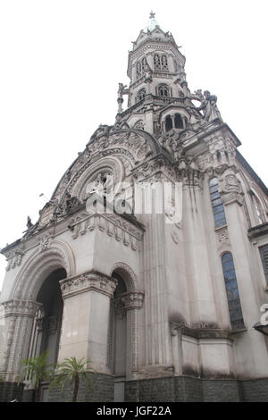 Kirche, Morais Domingos Straße, 2012, Hauptstadt, Vila Mariana, São Paulo, Brasilien. Stockfoto