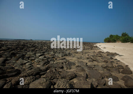 Chera Dwip ist extremen südöstlichen Teil der Insel Saint-Martin. Es nennt sich Chera Dwip lokal. Chera bedeutet "getrennt" und Dwip bedeutet "Insel". Stockfoto