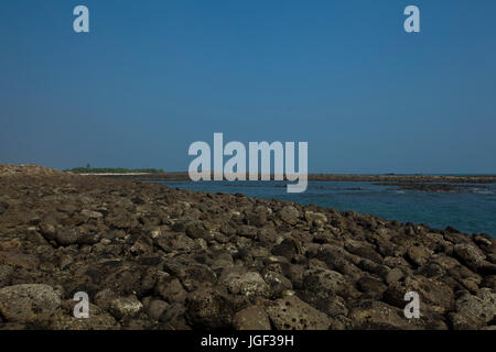 Chera Dwip ist extremen südöstlichen Teil der Insel Saint-Martin. Es nennt sich Chera Dwip lokal. Chera bedeutet "getrennt" und Dwip bedeutet "Insel". Stockfoto