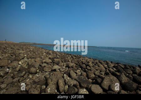 Chera Dwip ist extremen südöstlichen Teil der Insel Saint-Martin. Es nennt sich Chera Dwip lokal. Chera bedeutet "getrennt" und Dwip bedeutet "Insel". Stockfoto