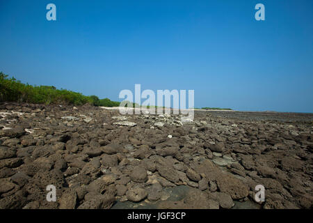 Chera Dwip ist extremen südöstlichen Teil der Insel Saint-Martin. Es nennt sich Chera Dwip lokal. Chera bedeutet "getrennt" und Dwip bedeutet "Insel". Stockfoto