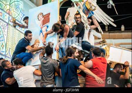 Italien Basilicata Matera "Festa Madonna della Bruna" Stockfoto