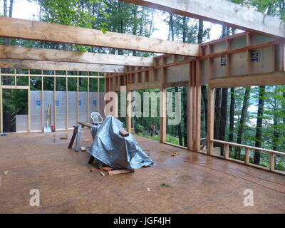 Neue home Bau, Woodstock, NY, USA Stockfoto