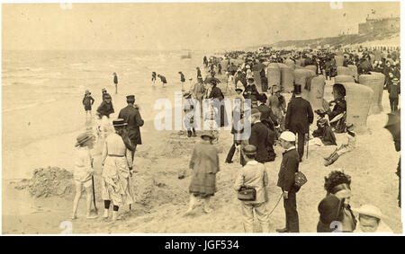 Carl Curman - am Strand in Scheveningen, Niederlande Stockfoto